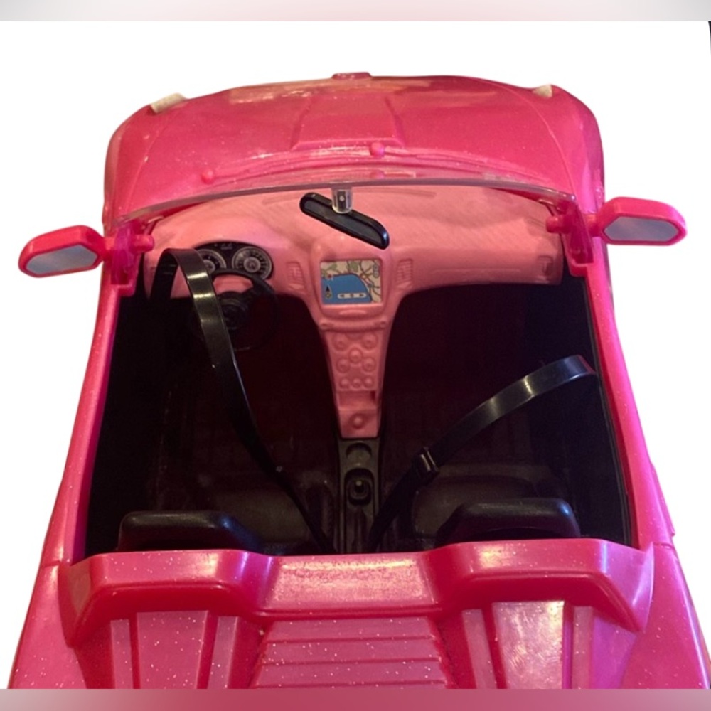 ๐ Mattel Barbie Convertible Pink Push Car (DVX59) Doll Car, Doll, Accessory Kit - Picture 11 of 13